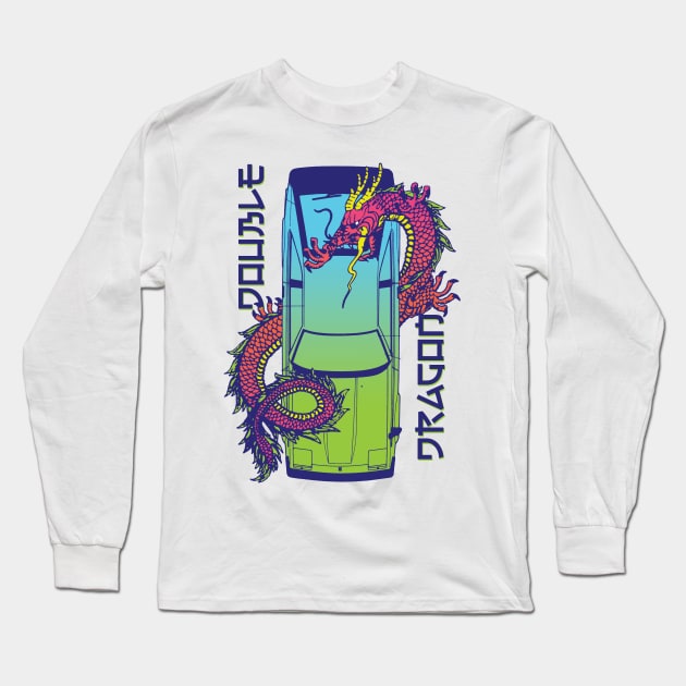 Toyota Supra Double Dragon Long Sleeve T-Shirt by thesupragoddess